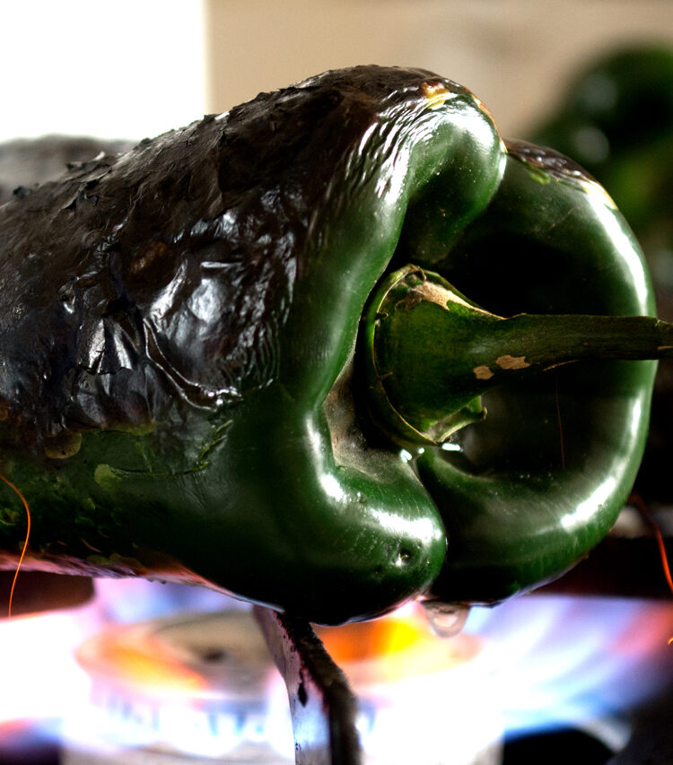 stovetop roasting poblano peppers