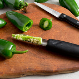 cored jalapeño peppers