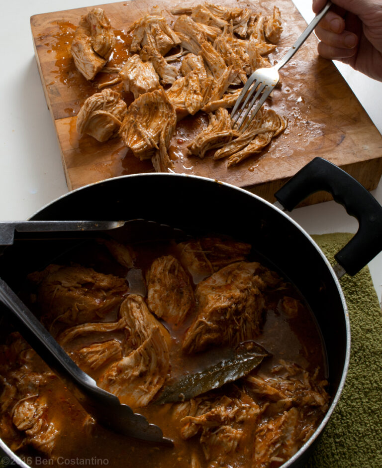 Smoky Sofrito Pulled Chicken Breast Homemade in Astoria
