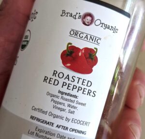 red pepper in a jar ingredients