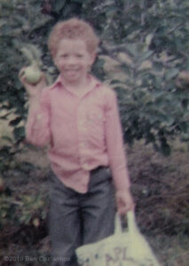 Me picking apples as a kid in Rhode Island, circa 1985