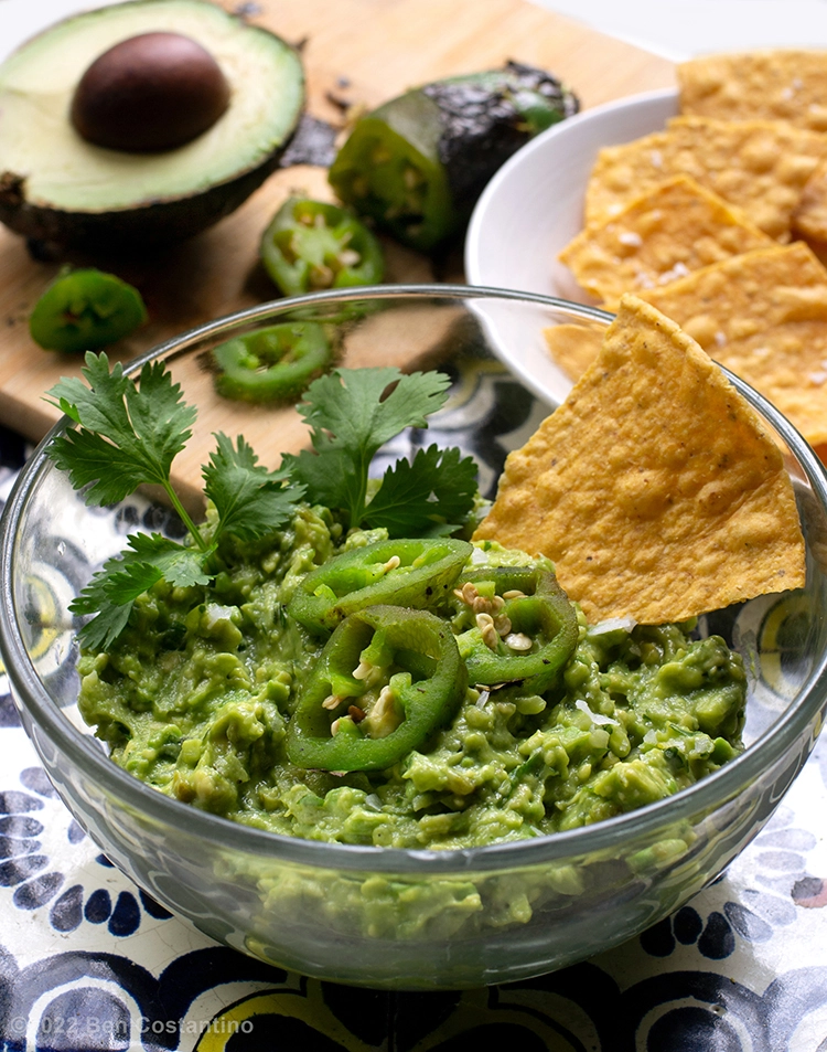 roasted Jalapeño guacamole